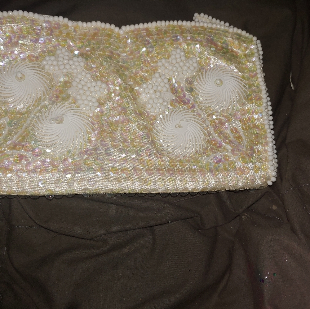 Vintage clutch. Cream. Clutch.